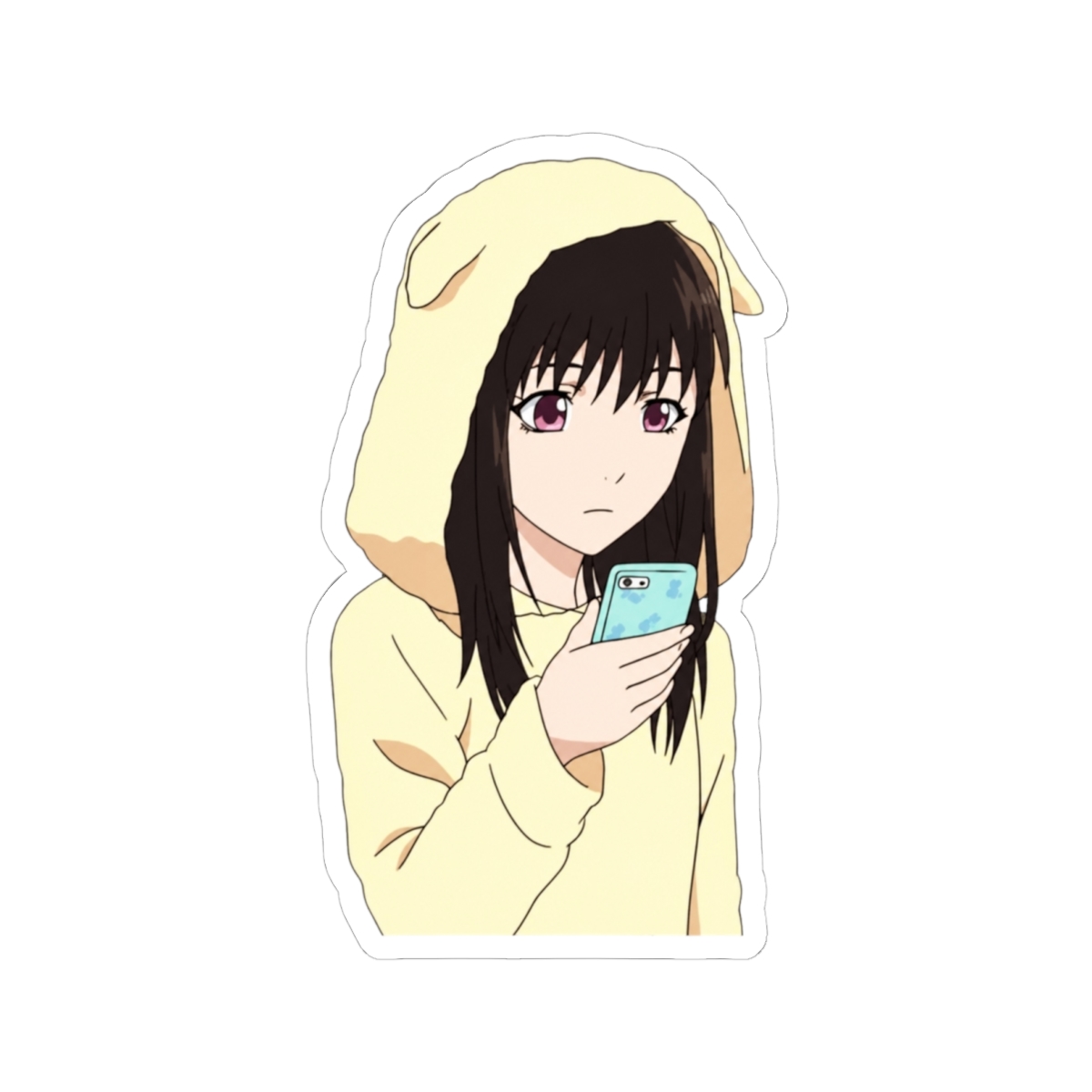 Hiyori in PJs with phone sticker | Noragami - alternate angle 2, merchandise