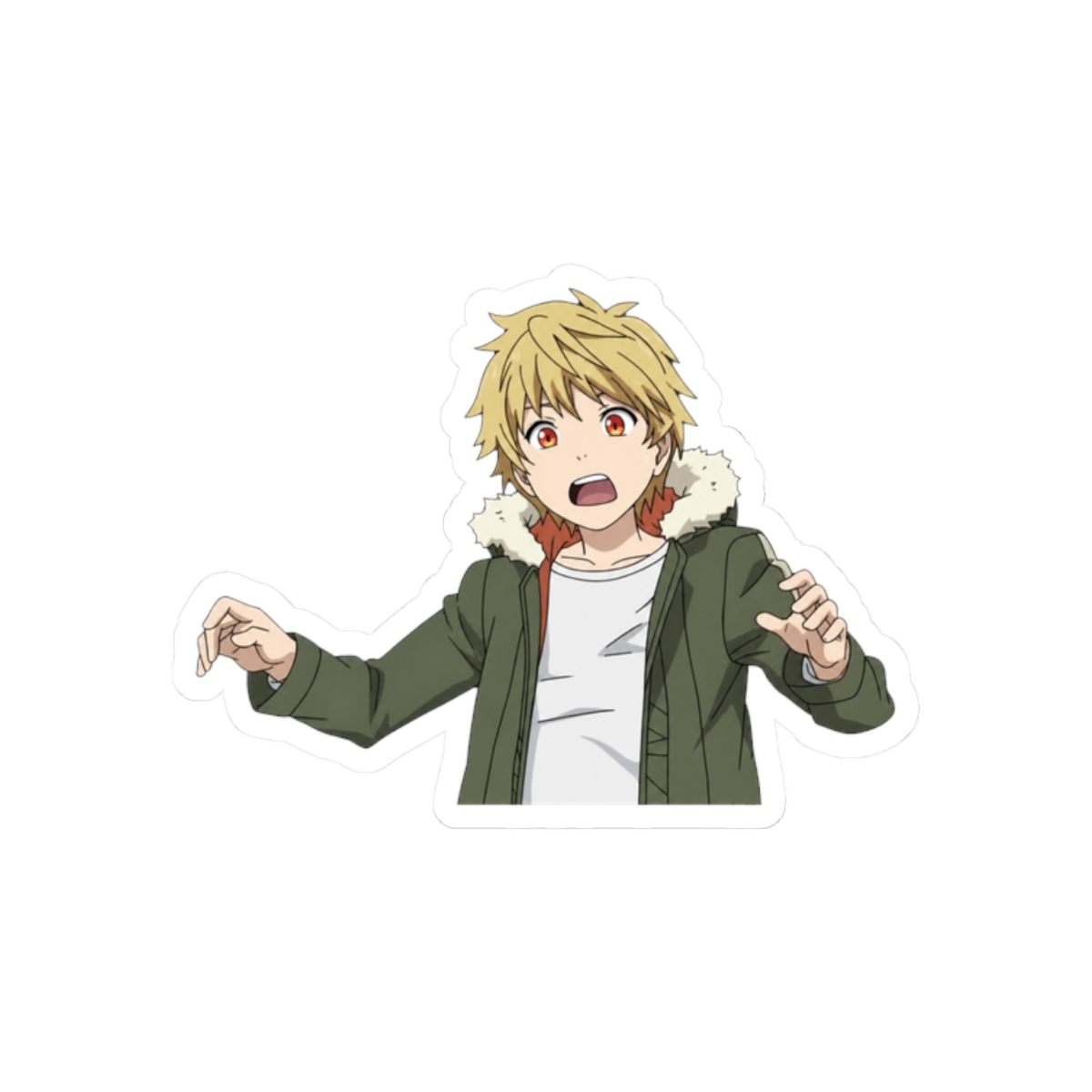 Startled Yukine Sticker | Noragami - alternate angle 3, merchandise