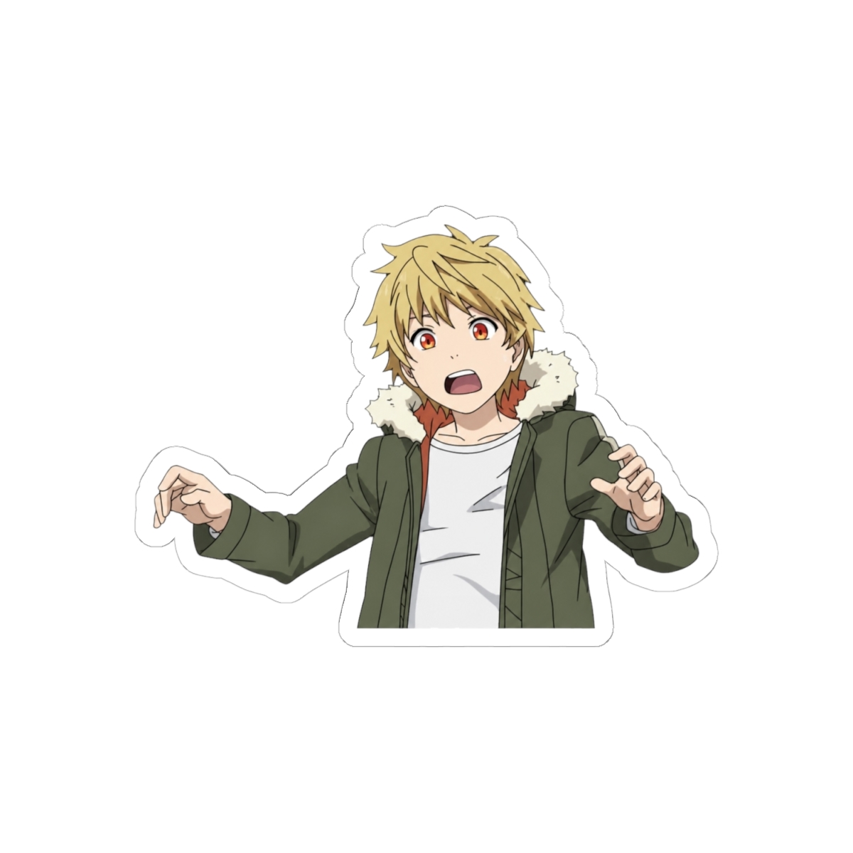 Startled Yukine Sticker | Noragami - alternate angle 1, merchandise