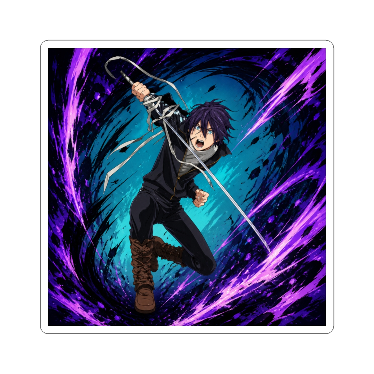noragami - yato Sticker - alternate angle 1, merchandise